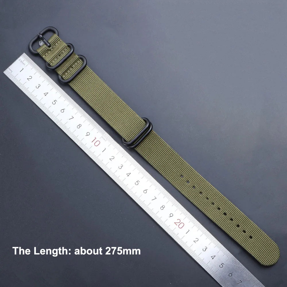 18mm 20mm 22mm Strap for Seiko High Quality Nylon Watch Band Army Sport Bracelet Replacement for Omega Military Casual Watchband