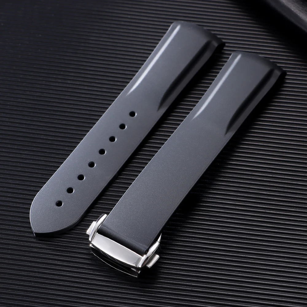 Rubber Strap for Omega Seamaster 20mm 22mm Rubber Silicone Universal Watch Band Waterproof Wrist Bracelet for Rolex for Tudor