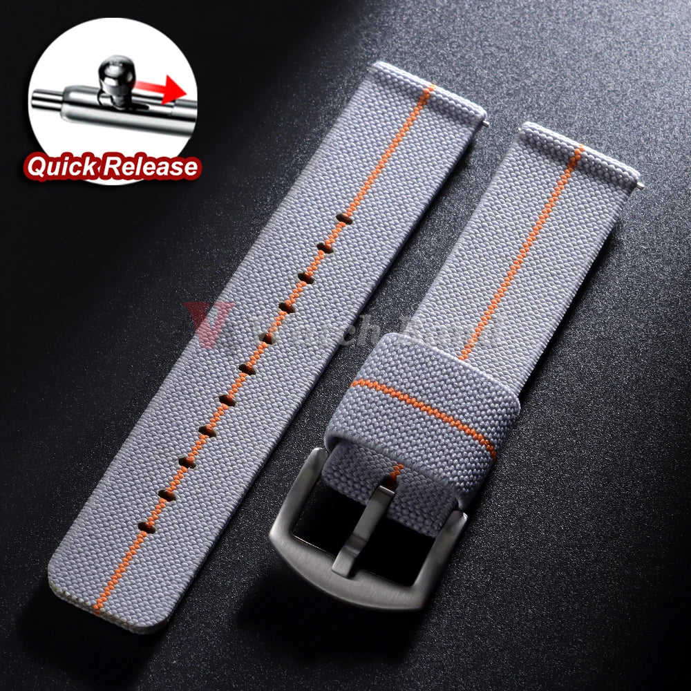 Elastic Strap Nylon Watch Band 20mm 22mm for Omega Army Woven for Seiko Wristband Quick Release Military Men's Sport Watch Band