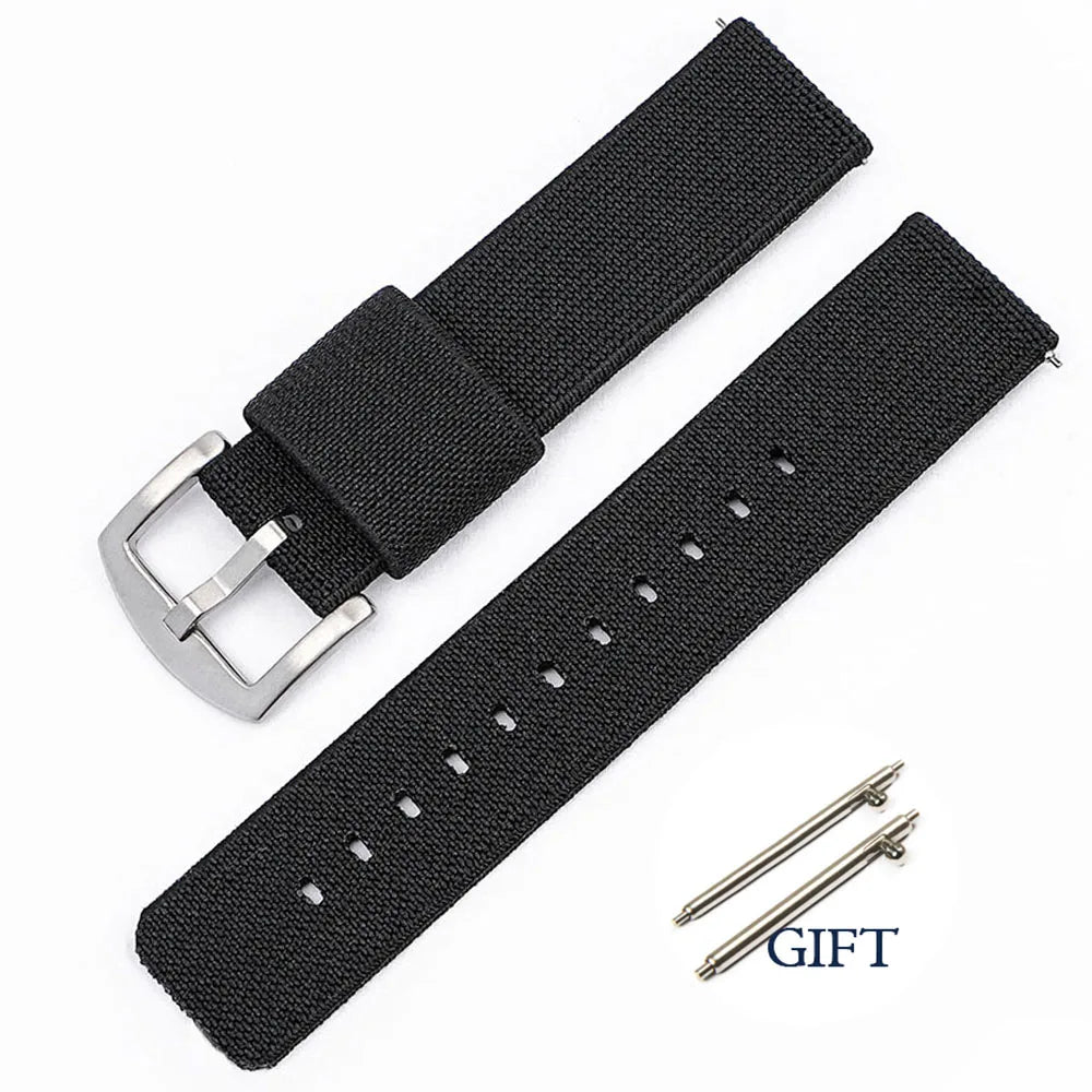 Elastic Strap for Seiko SKX007 Nylon Watch Band for Rolex for Tudor Military 18/20/22/24mm Wristband Military Quick Release Belt