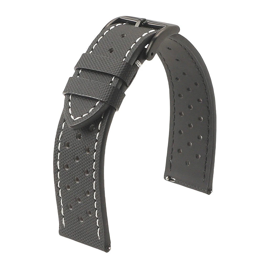 Breathable Sailcloth Watch Strap 18mm 19mm 20mm 22mm for Omega for Seiko Nylon Waterproof Men Women Quick Release Watchband