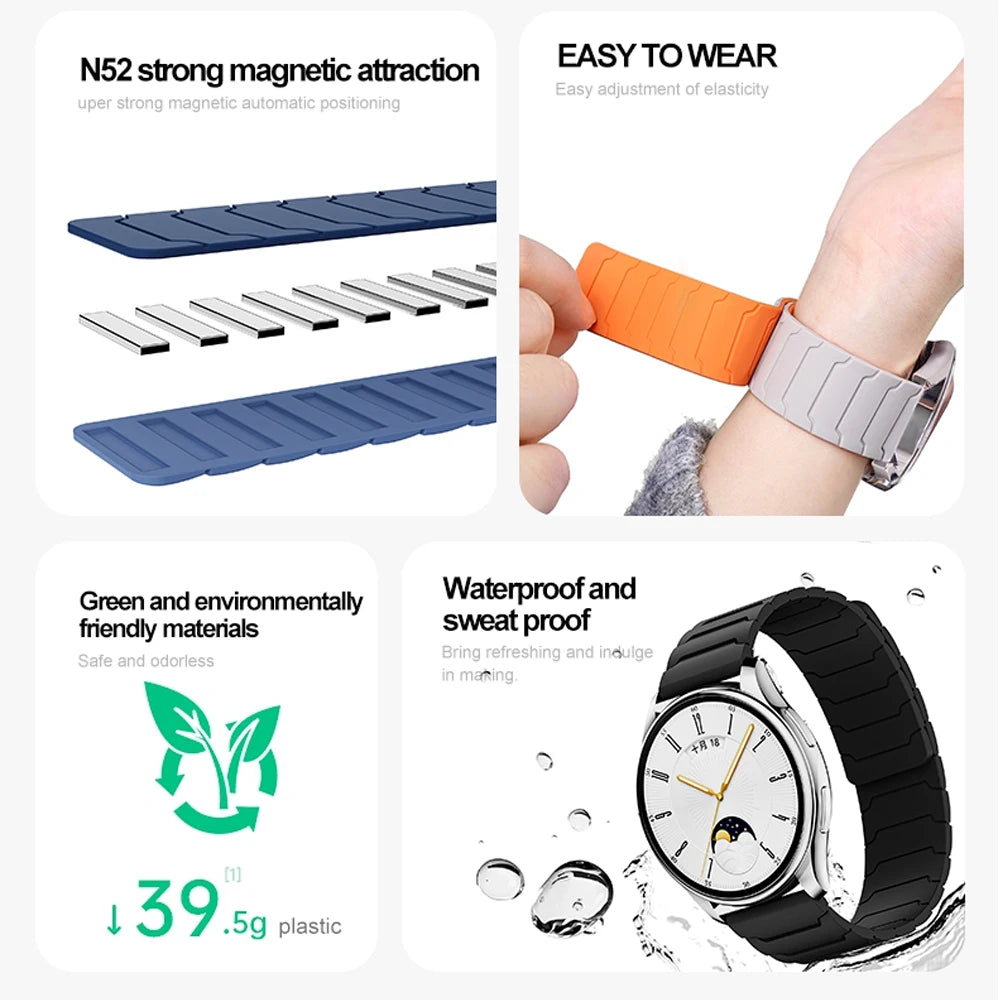 For Samsung Galaxy Watch Ultra Strap Magnetic Wristband Correa For Galaxy Watch Ultra 47mm Band Replaceable Watchband Accessory