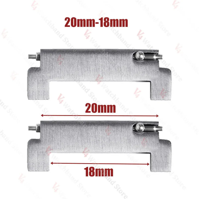 1 Pair Watch Strap Adapter 18mm To 20mm 22mm,20mm To 18/20/22mm,22mm To 22mm Quick Release Pins Connectors Watchband Accessories