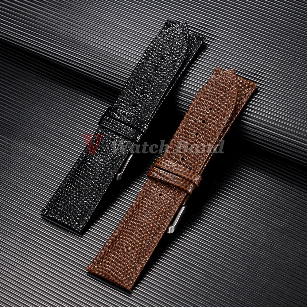 Retro PU Leather Watchbands Lizard Pattern Strap for Seiko for Rolex Watch Band 14mm 15mm 16mm 18mm 19mm 20mm 21mm 22mm Bracelet