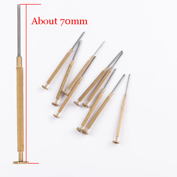 1Pcs Steel Screwdriver for Rolex Watch 0.8 1.0 1.2 1.4 1.6 1.8mm Flat Blade Screw Driver Repair Tools Watchmaker Screwdriver