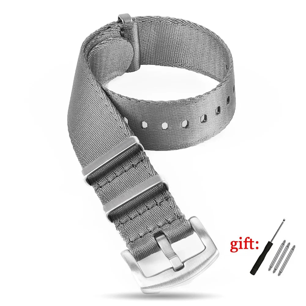 Nylon Watch Strap for Seiko for Military Men Sport Watchband for Rolex Bracelet for Omega for Seamaster 300 Belt 18mm 20mm 22mm