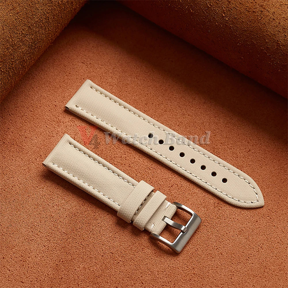 Premium Sailcloth Strap 18mm 19mm 21mm for Omega for Rolex Watch Band Durable Nylon Bracelet 20mm 22mm Quick Release Wristbelt