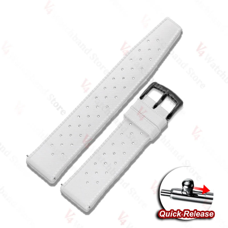 For Fossil for Seiko Bands 18/20/22mm Premium Grade Tropical Rubber Watch Strap for Oris for Omega for S-eiko SKX007 Watch Bands