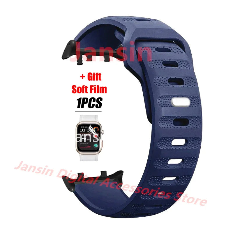 Silicone Band For Huawei Watch D2 Correa Screen Protector Film For Huawei Watch D2 Bracelet Replaceable Sport Band Accessories