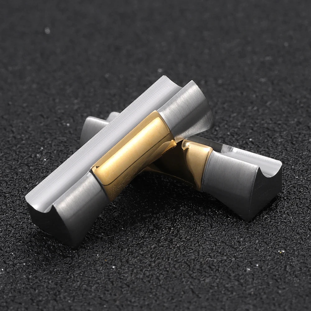 Solid Stainless Steel Curved End Silver End Link for Rolex for Submariner for Daytona Watch Arc Interface Waterproof Accessories