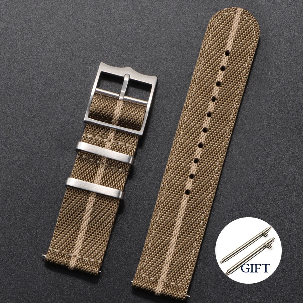 20 22mm Nylon Strap for Tudor for Omega Watch Band Woven Canvas Fabric Band for Seiko Men Military Sport Quick Release Bracelet