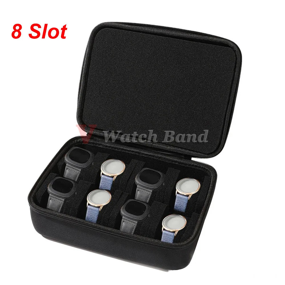 2/3/5/8Slot Watch Box Organizer Watch Display Storage Box Men Women Watch Portable Storage Travel Case Multiple Slot Available