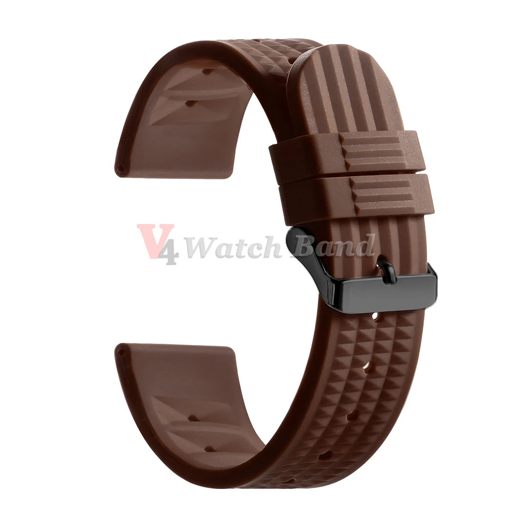Rubber Strap 20mm 22mm for Omega for Rolex Bracelet Universal Men Diver Silicone Waterproof Sport for Seiko 5 SKX007 Watchband