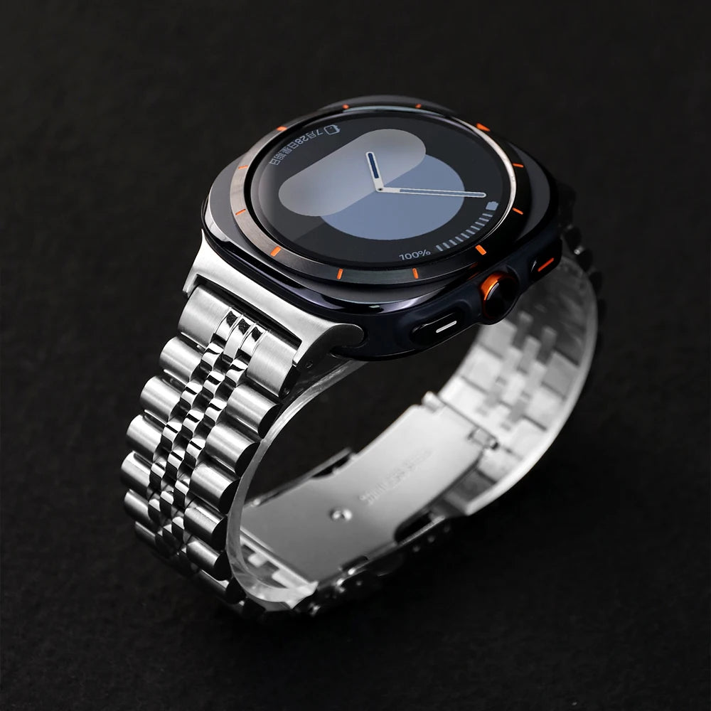 Stainless Steel Correa For Samsung Watch 8 40 44mm Galaxy 8Classic LTE Strap Metal Band For Galaxy Watch Ultra 1 2 47mm Bracelet