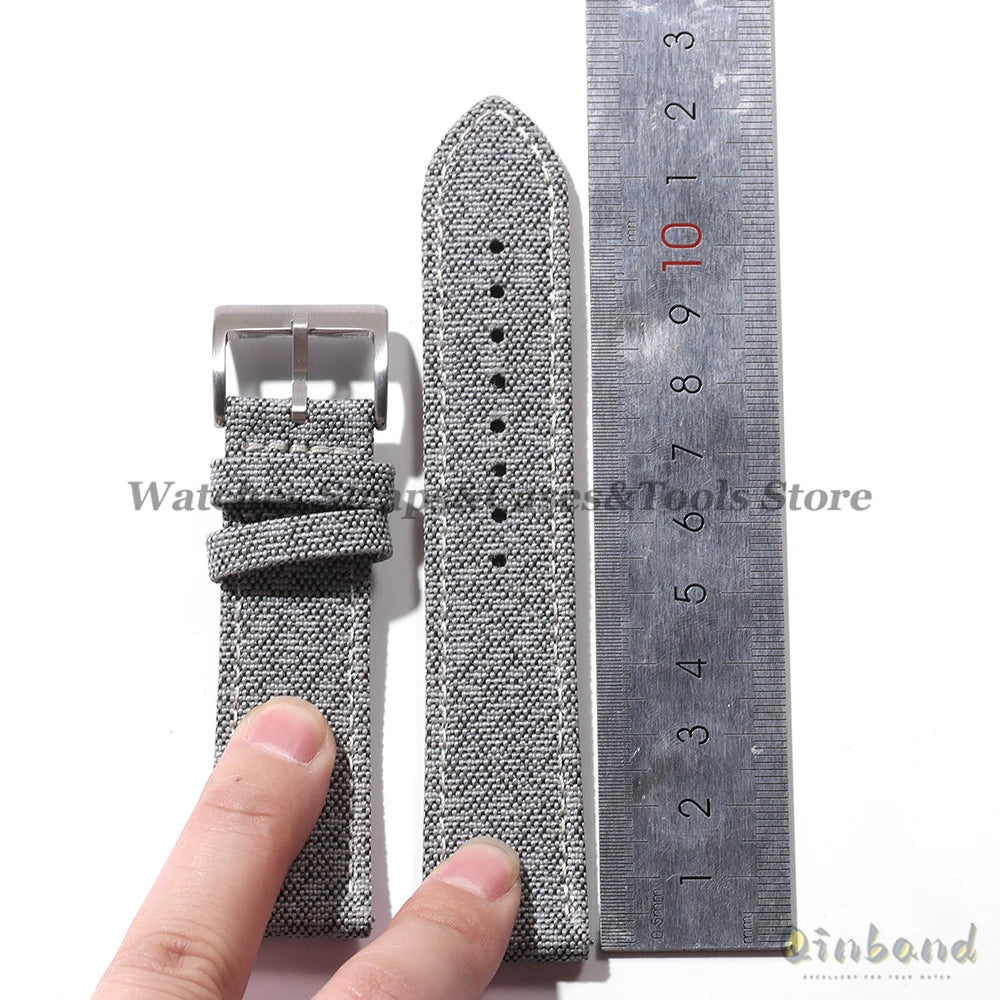 High Quality Sailcloth Watch Strap 18mm 20mm 22mm for Seiko Waterproof Fabric Watchband Quick Release Wristband WatchAccessories