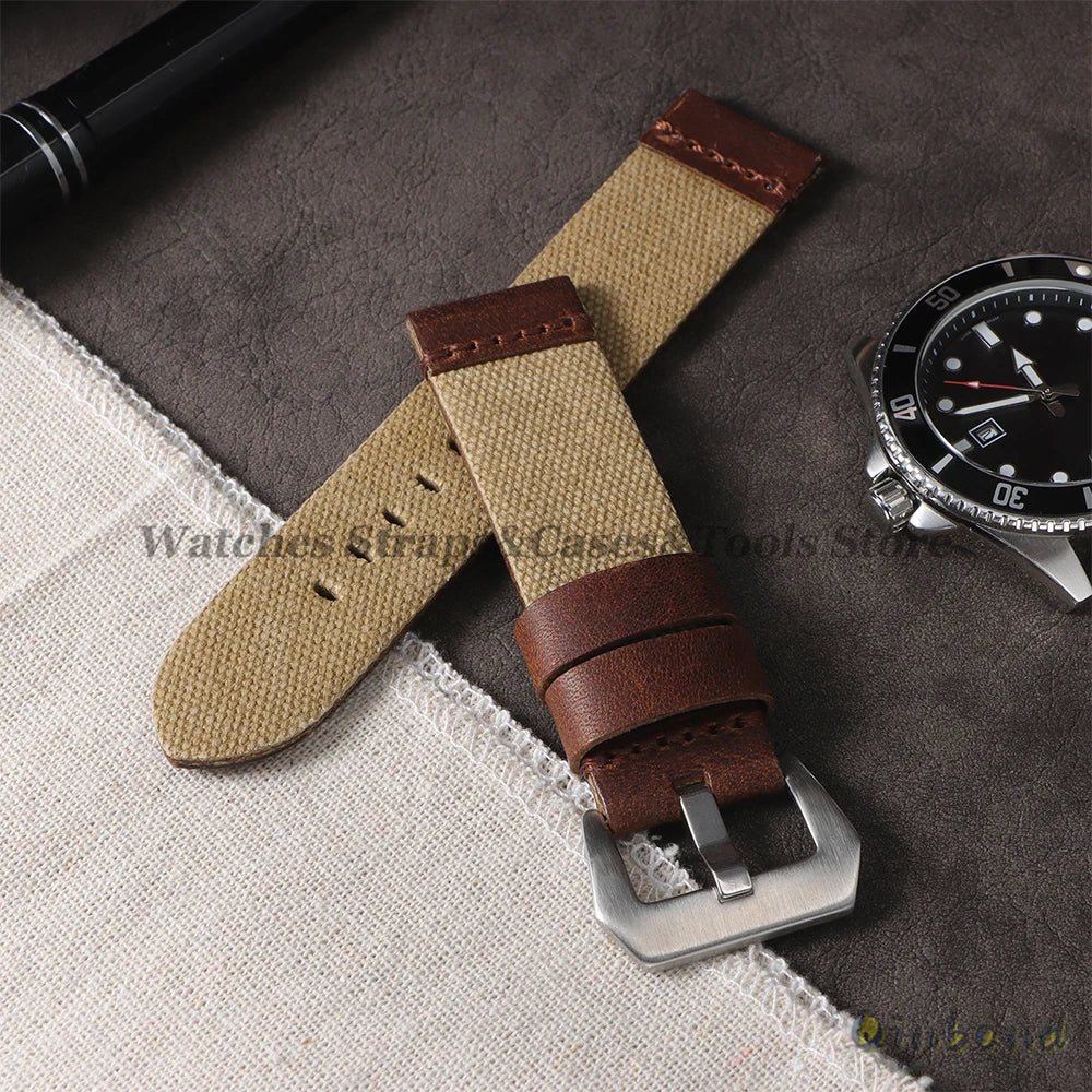 High Quality Durable Nylon Watch Strap Men Women Watchband 20mm 22mm 24mm for Panerai Retro Wristband Release Universal Bracelet