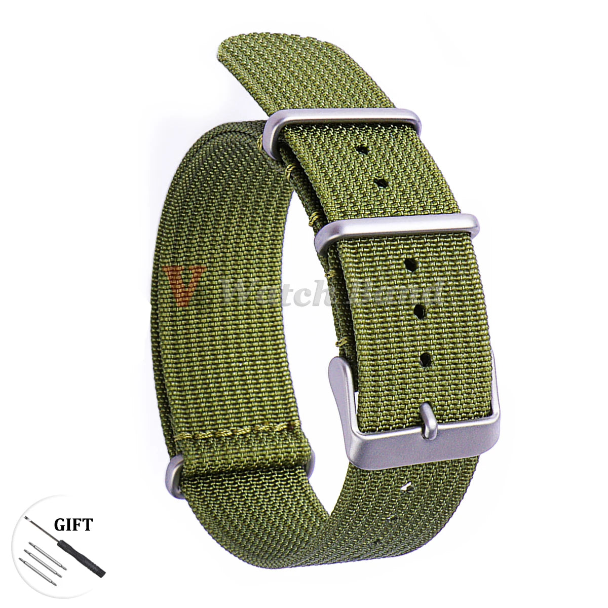 20mm 22mm Nylon Watchband for Seiko Military Braid Ribbed Men Sport Bracelet for Huawei Gt2/3 Strap for Samsung Galaxy Watch 3/4