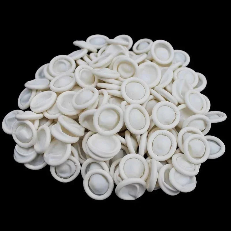 100pcs Disposable Latex Rubber Finger Cots Sets Watch Repair Tools Fingertips Protector Gloves for Watchmaker Watch Repair Tool