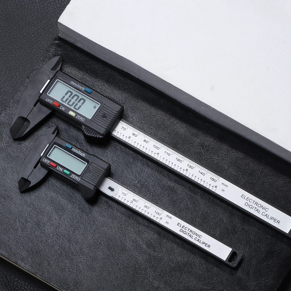 100mm 150mm Watch Electronic Digital Caliper Carbon Fiber Dial Vernier Play Caliper Vernier Ruler ForWatch Repair Measuring Tool