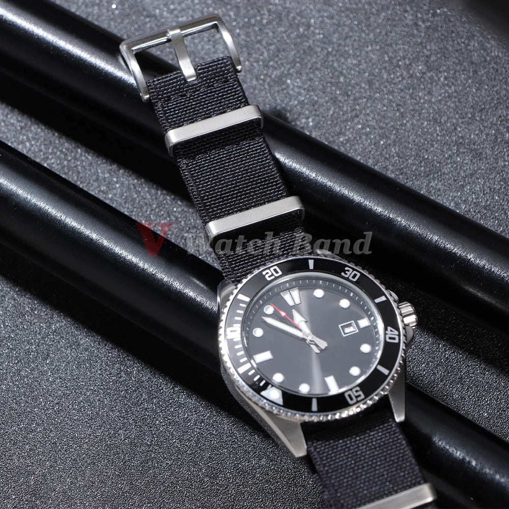 18mm 20mm 22mm Elastic Nylon Watch Strap for Seiko Army Sport Bracelet Replacement Brown Green Band Military Casual Watchband