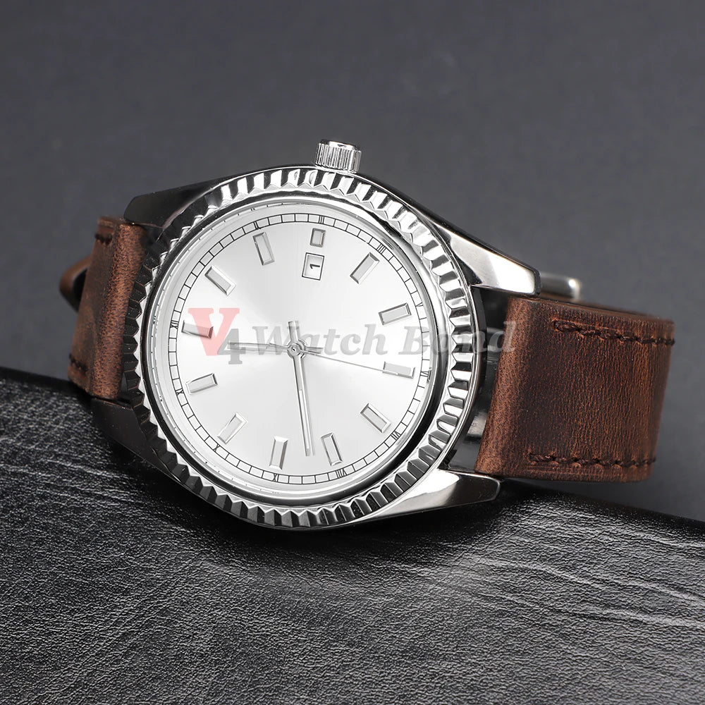 Genuine Cowhide Watch Strap 18mm 19mm 20mm 21mm 22mm 24mm for Samsung Galaxy Watch 7/6/5/4 Vintage Brown Quick Release Bracelets