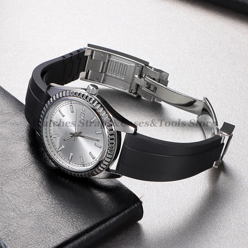 20mm Silicone Strap For Rolex for Daytona for Submariner Diving Bracelet for Oysterflex Soft Rubber Waterproof Men's Sports Band