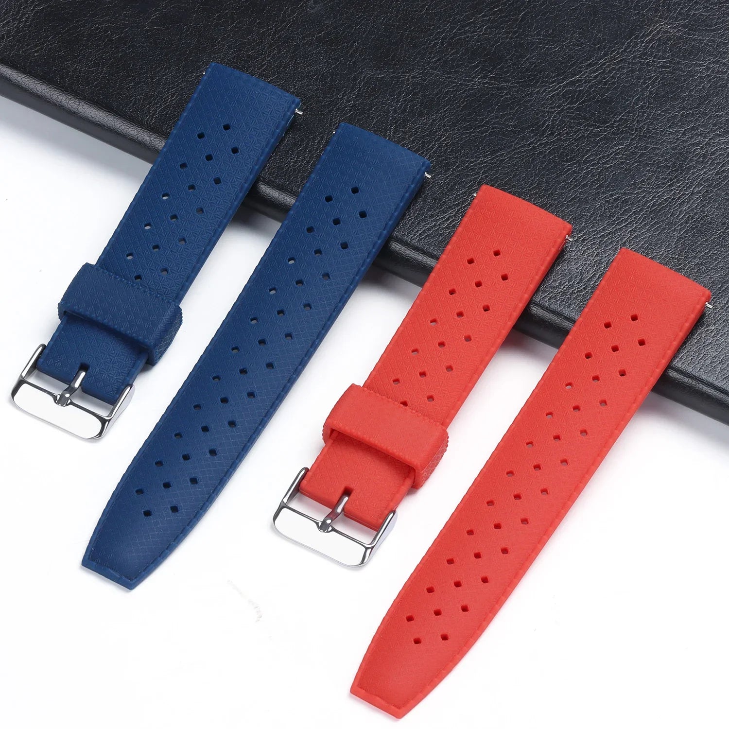 Tropic Strap for Seiko for Citizen for Oris Bracelst Tropical Silicone Strap Quick Release Watch Band 20mm 22mm