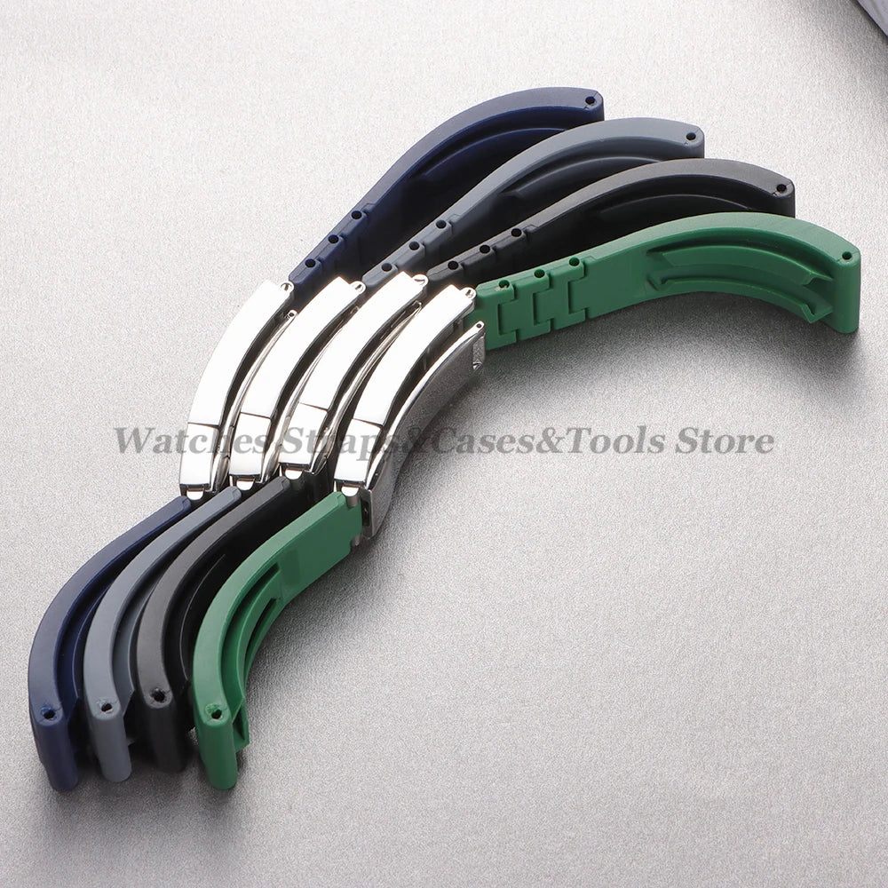 20mm Silicone Strap For Rolex for Daytona for Submariner Diving Bracelet for Oysterflex Soft Rubber Waterproof Men's Sports Band