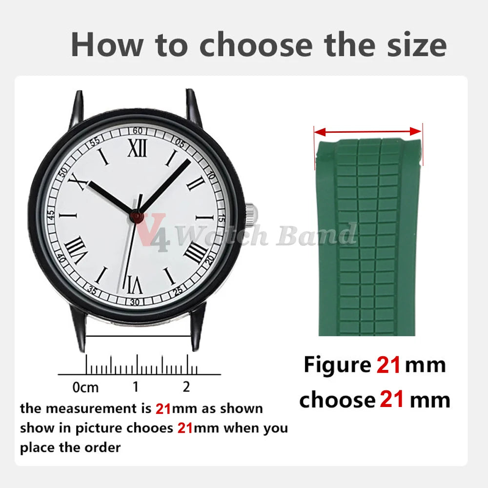 21mm Watch Strap for Patek Philippe Aquanaut Series 5164/5167 Waterproof Anti-Dust Rubber Watchband Silicone Bracelet