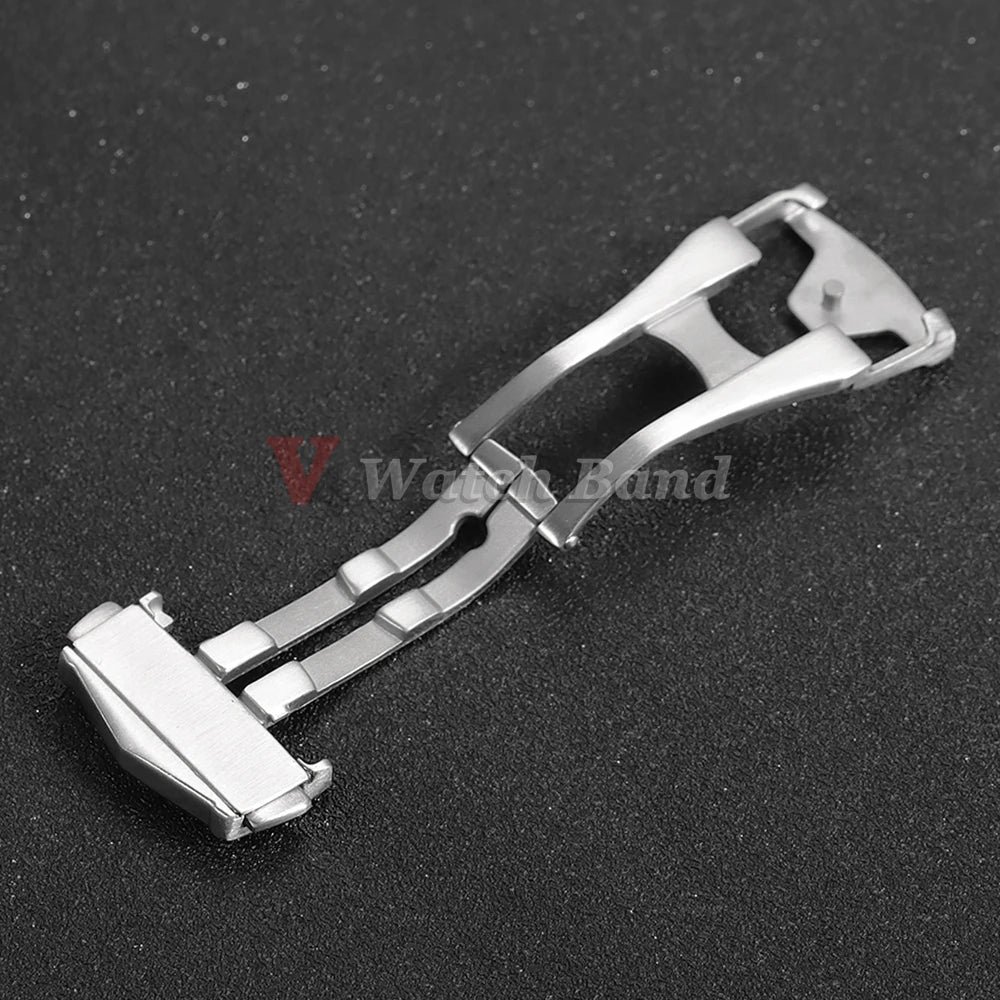 18 20mm Stainless Steel Deployment Buckles Clasp for Omega Folding Watch Buckle Strap Butterfly Button for Seamaster Speedmaster
