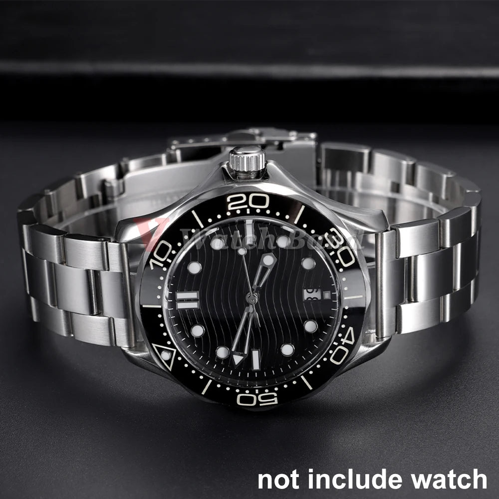 Universal Watchband for Rolex Diving Metal Belt Bracelet for Omega 20mm 22mm 24mm 26mm 28mm Solid Stainless Steel Strap ForSeiko