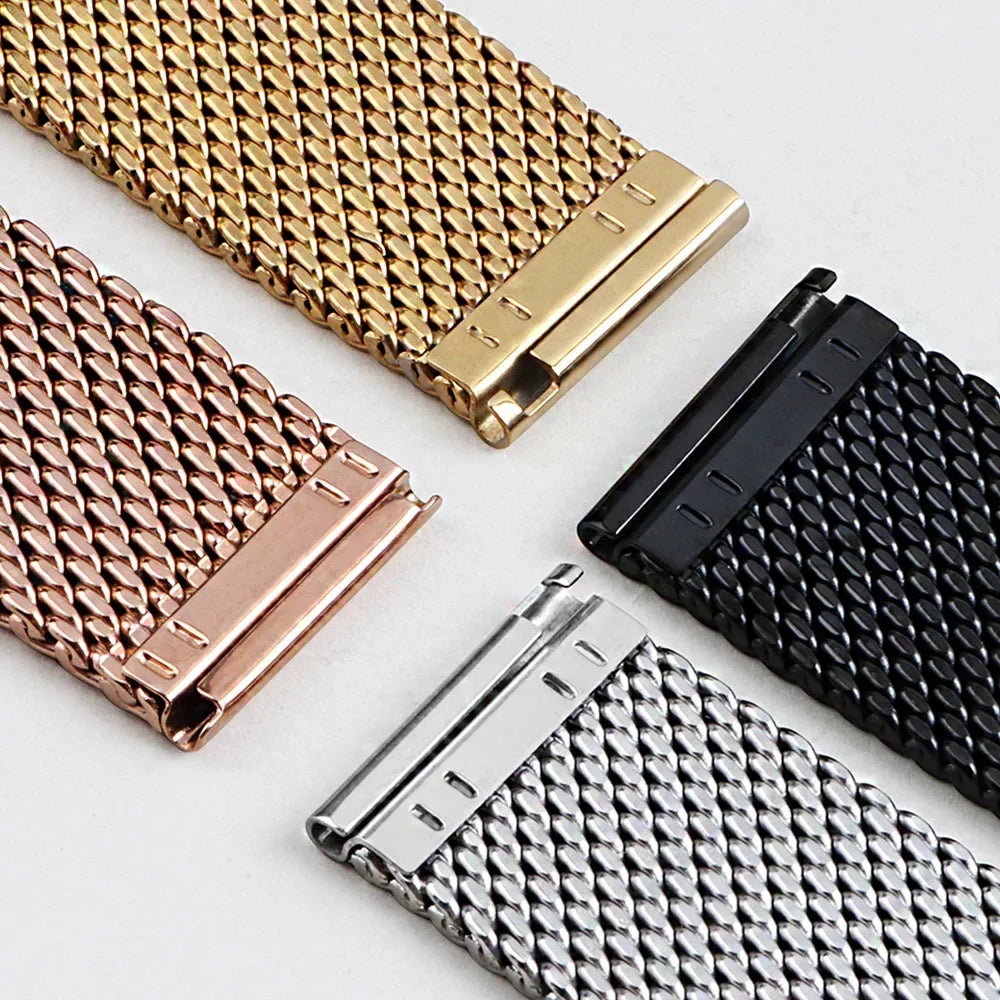 Quick Release Watch Band for DW Stainless Steel Bands for Seiko 1.0mesh Milanese Strap Universal  Wristbelt 18mm 20mm 22mm 24mm