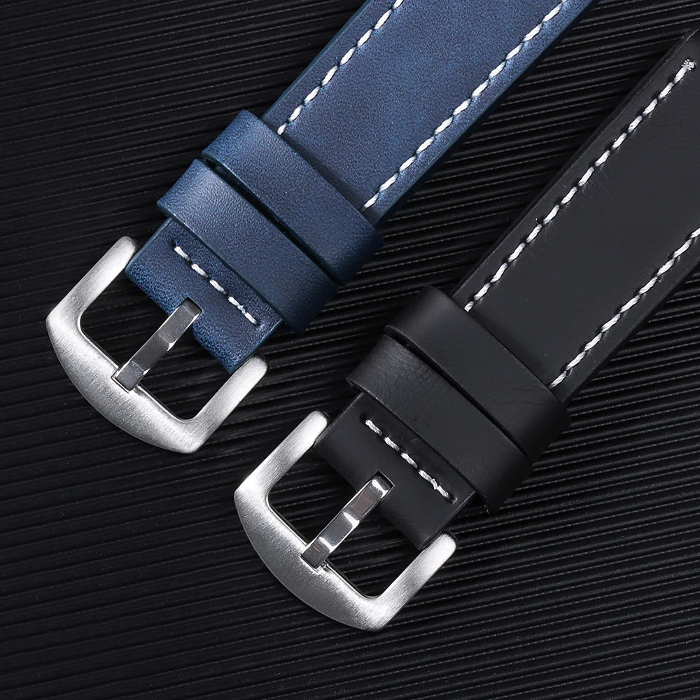 Genuine Leather Watchband for Rolex Wrist for Omega 18mm 20mm 22mm 24mm Universal Fashion Vintage Watch Band Strap