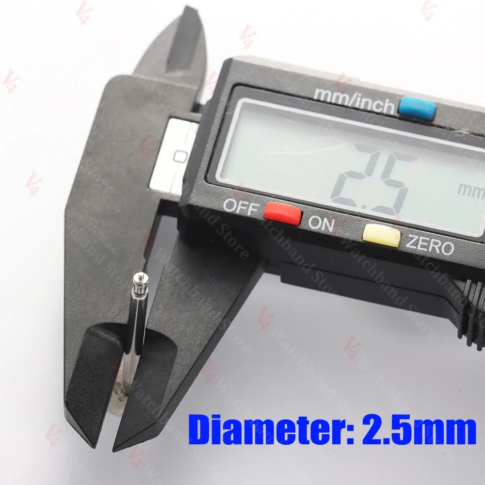 20pcs 1.5/1.8/2.0/2.5mm Diameter Watch Band Pins 16/18/20/22/24mm Spring Pin Watch Repair Tool Metal Steel Spring Bars Link Pins