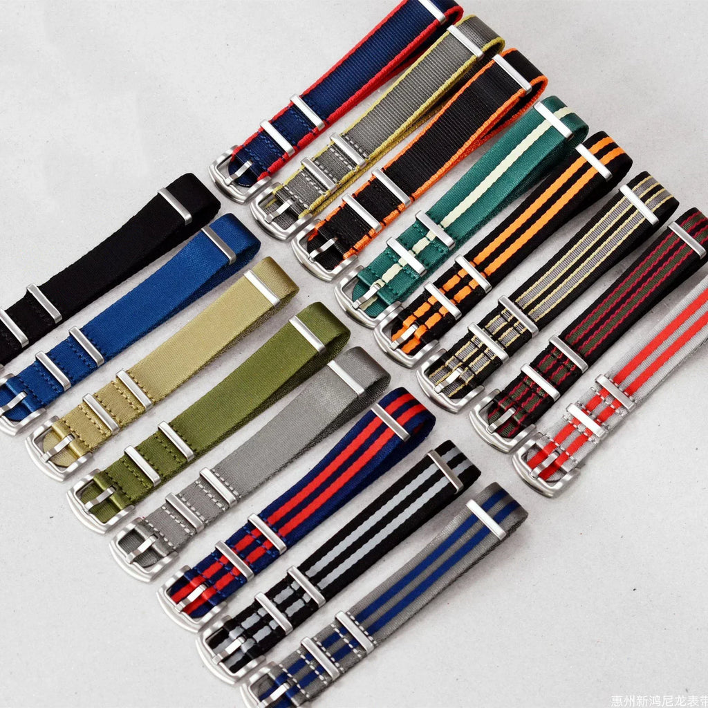 High Density Nylon Strap for Omega Seamaster 007 20mm 22mm Soft Nylon Bracelet for Seiko Military Watchband for Samsung Galaxy
