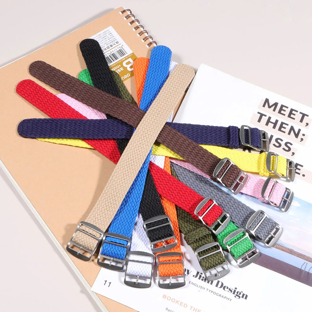 14/16/18/20/22mm Nylon Watch Strap 20mm for Omega 007 Replacement Band for Rolex Premium Soft Straps Universal Sports Watch Band