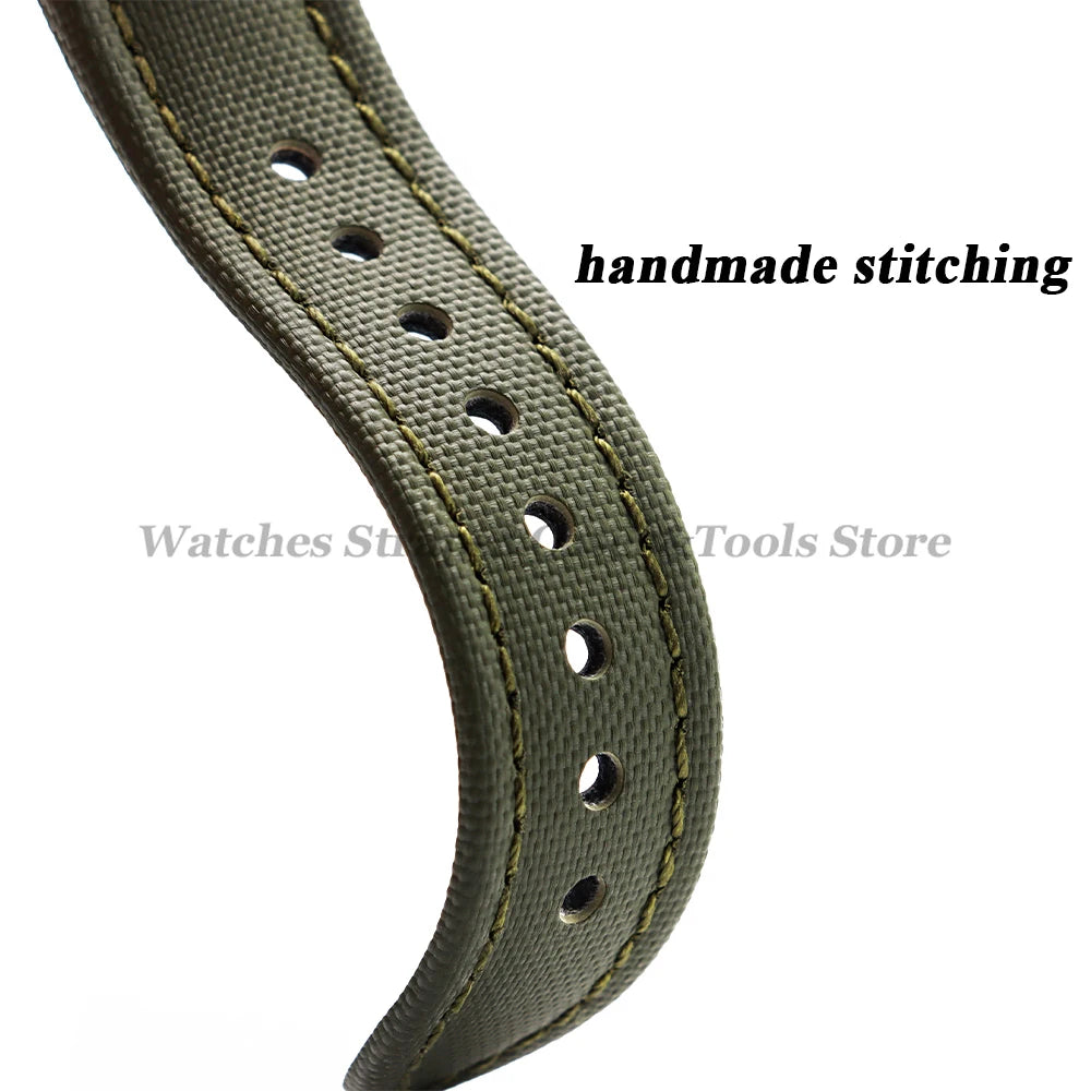New Premium Sailcloth WatchBand 18/19/20mm 21mm 22mm for Rolex for Omega for Blancpain Quick Release Men Sport Replacement Strap