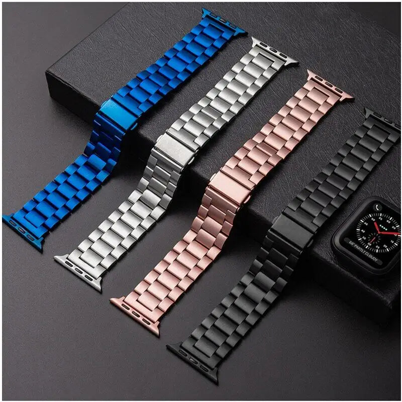 For Apple Watch 10 46mm Strap Stainless Steel Wristband Accessories Correa For Iwatch 10 9 8 Ultra 49mm 42/44/38mm Metal Band