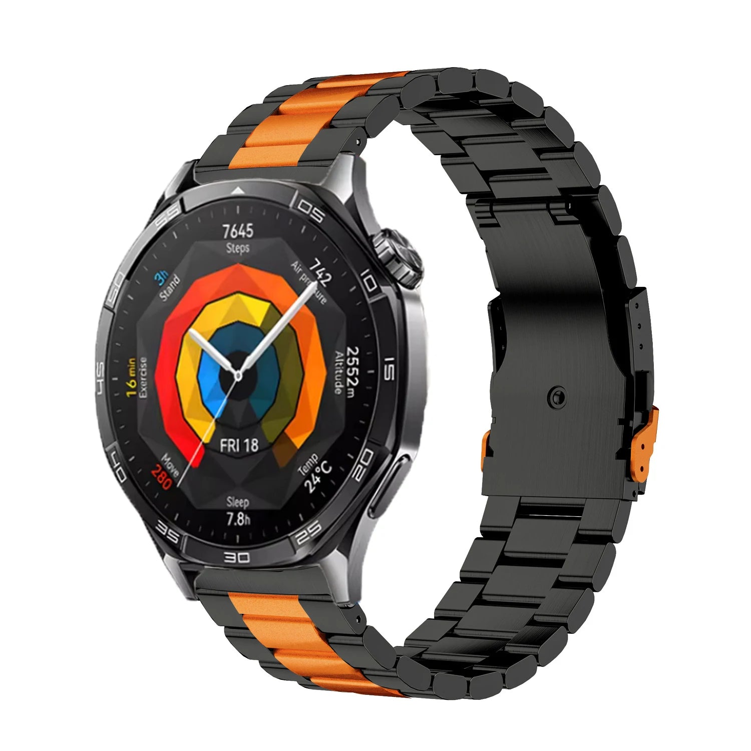 22mm Stainless Steel Strap For Huawei Watch GT5 46mm Band Metal Business Bracelet For Huawei Watch GT4 46mm GT2e Watchband