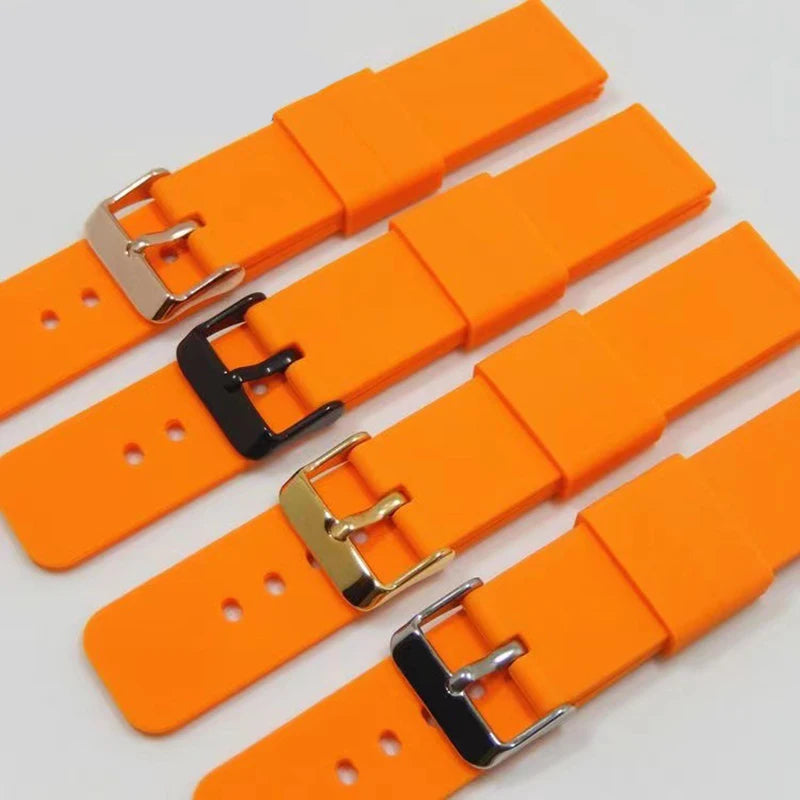 Silicone Band for Samsung Galaxy Quick Release for Huawei Universal Watch Straps 20mm 22mm 14mm 16mm 18mm Women&Men Accessories