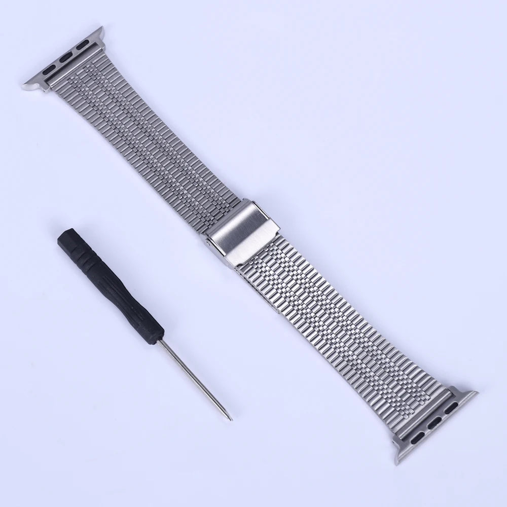 For Apple Watch 10 46mm Strap Stainless Steel Wristband Accessories Correa For Iwatch 10 9 8 Ultra 49mm 42/44/38mm Metal Band