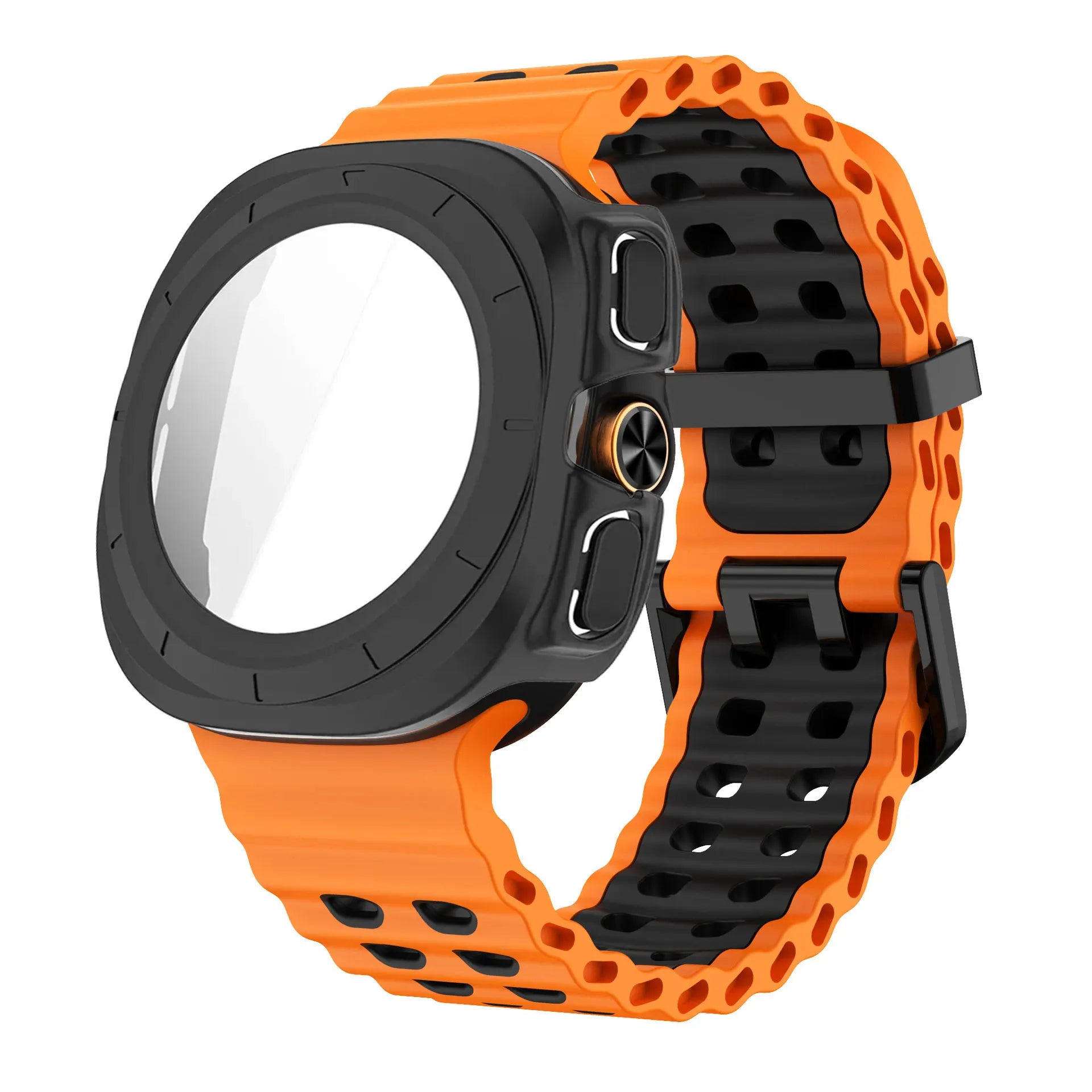 Screen Protector Case For Samsung Galaxy Watch Ultra 47mm PC Cover Ocean Strap For Galaxy Watch Ultra1 2 47mm 2025 Bracelet Band