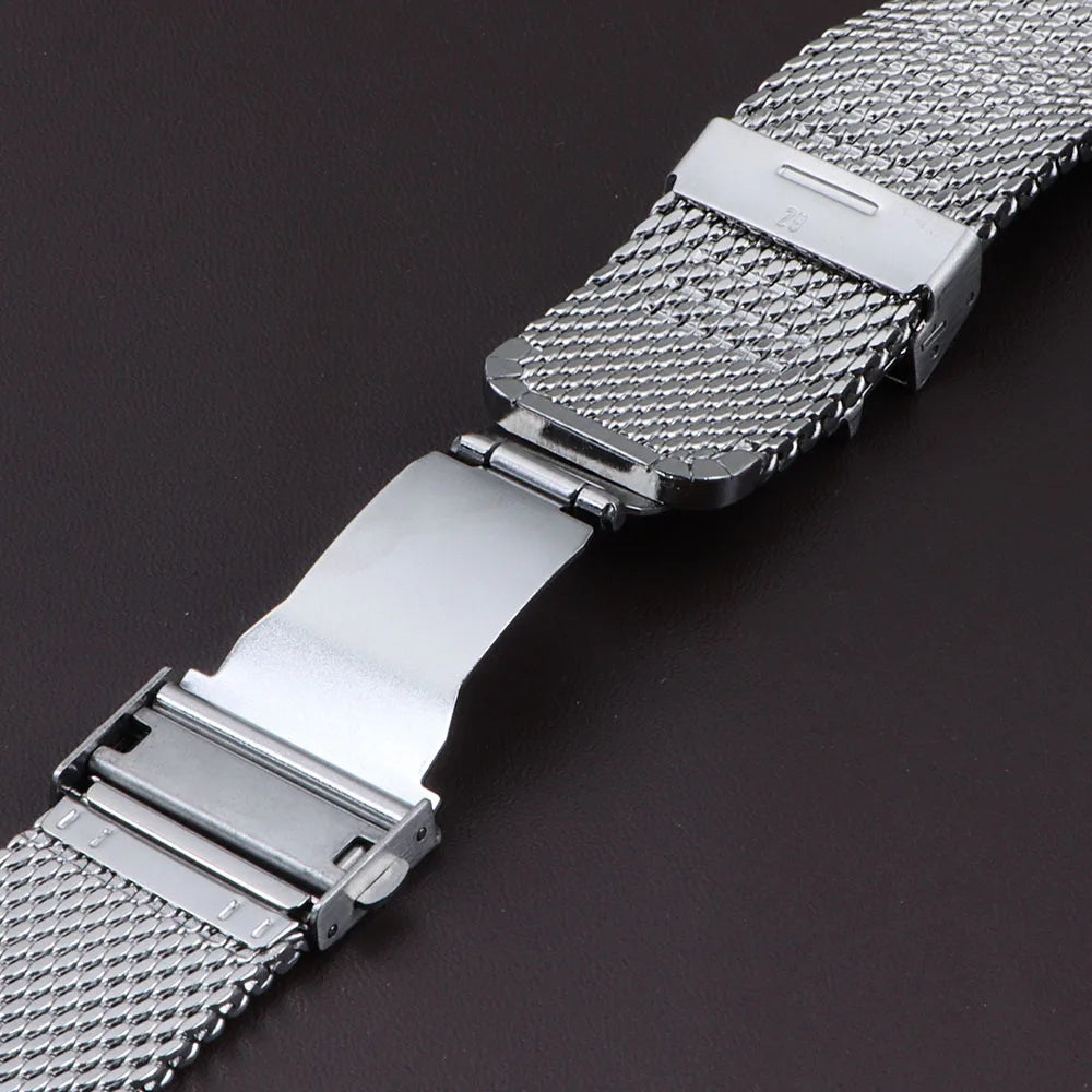 Milanese Watchbands for IWC 18mm 20mm22mm Watch Band for Seiko Strap 1.0mm 0.6mmshark Mesh Bracelet Stainless Steel Wristband