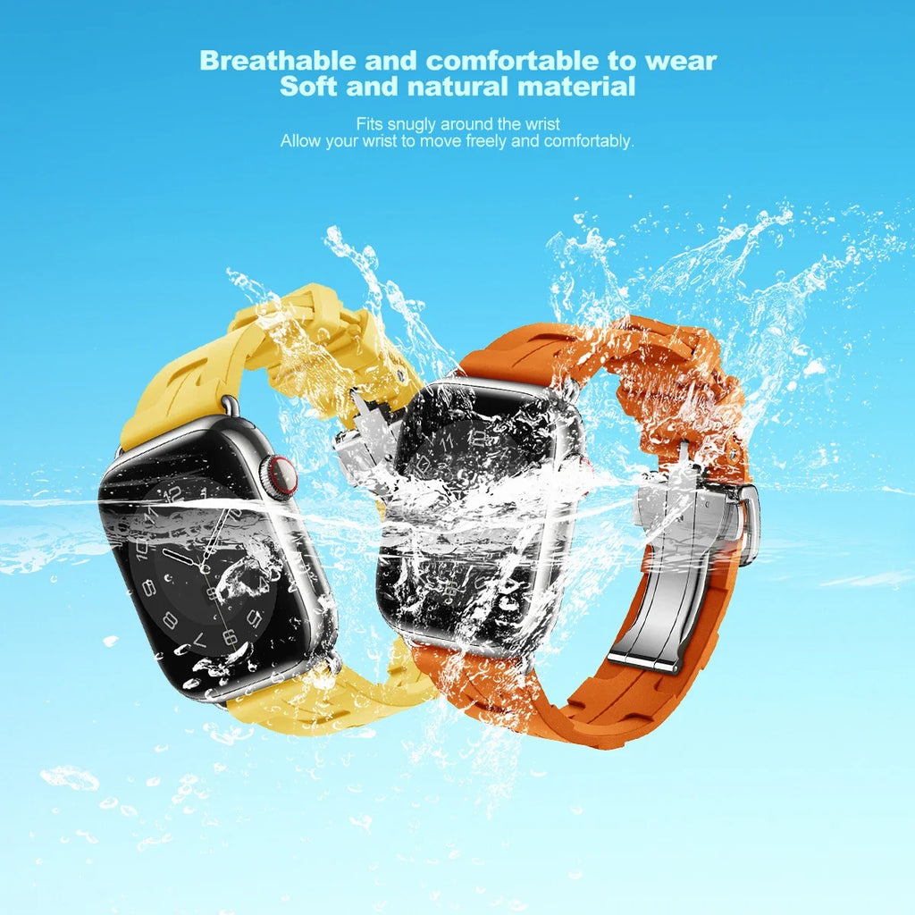 For Apple Watch 11 46 42mm Kilim Single Tour Strap For Iwatch 10 9 8 se 49/45mm Silicone Bracelet Band Sport Wristband Accessory