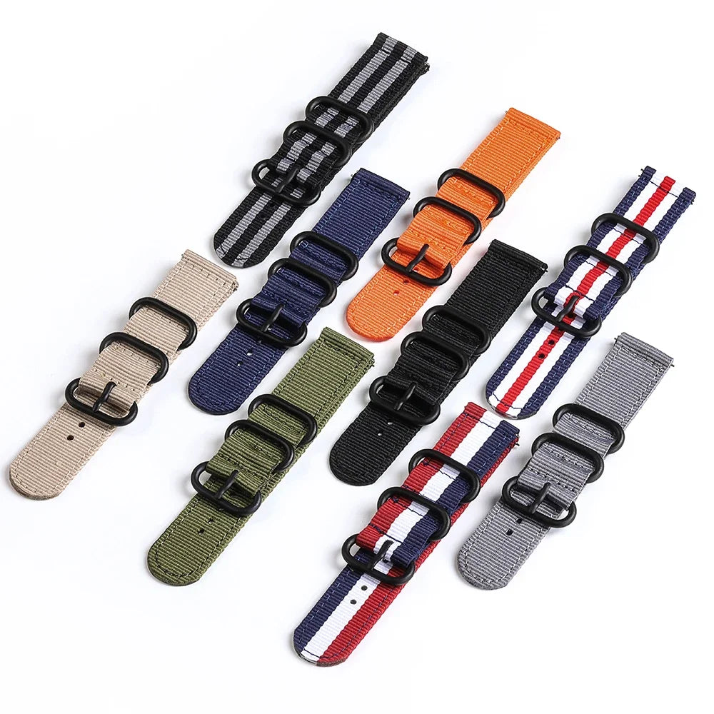 18/20/22/24mm Straps for Tudor Durable Nylon for Omega Canvas Fabric Band for Seiko Men Military Sport Quick Release Bracelet