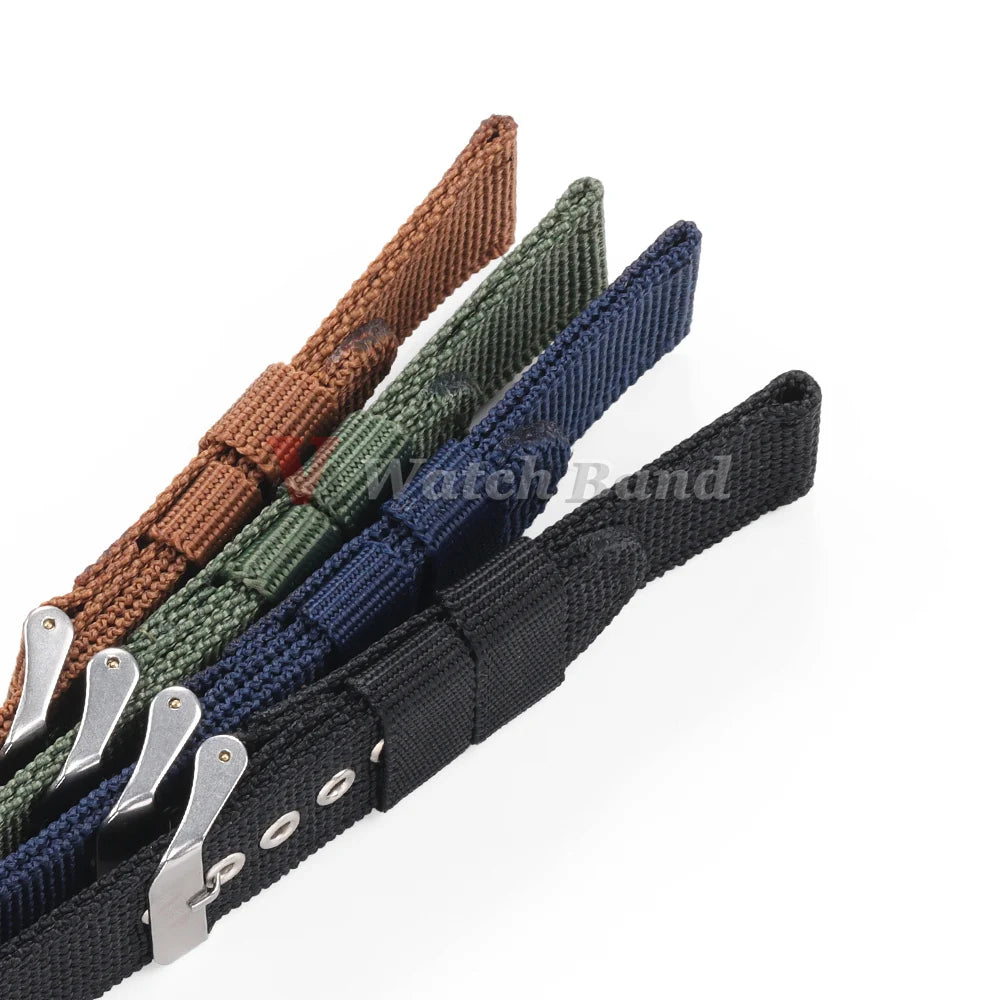 16/18/20/22/24mm Nylon Watch Band for Seiko Army Military Canvas Woven Nylon Strap for Huawei Wristband Men's Sport Watch Bands
