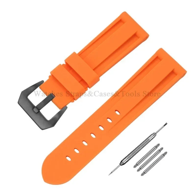 Camouflage Rubber Strap For Panerai Band 20mm 22mm 24mm 26mm Silicone MenSport Waterproof Wristband For Omega Universal Bracelet