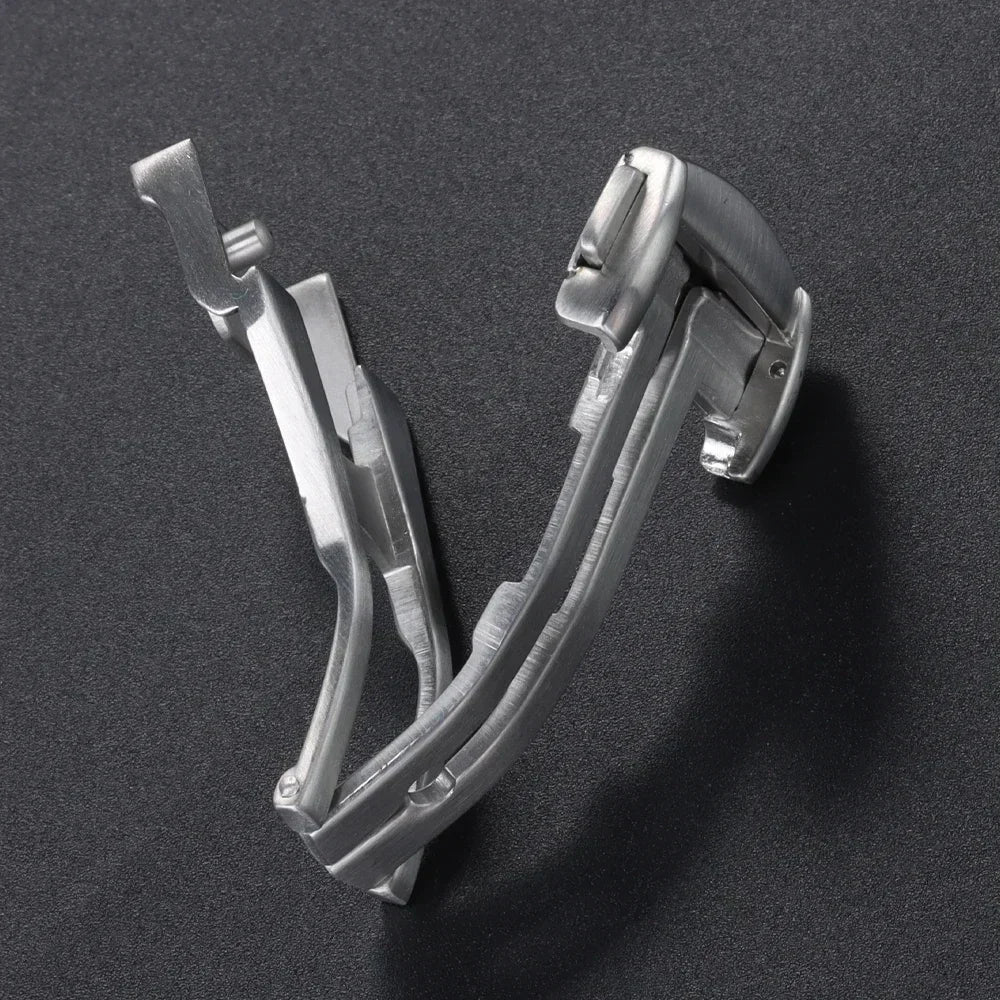 20mm Metal Watchband Buckle for OMEGA 18mm 16mm Steel Clasp for Leather Rubber Watchband Butterfly Button Folding Buckles
