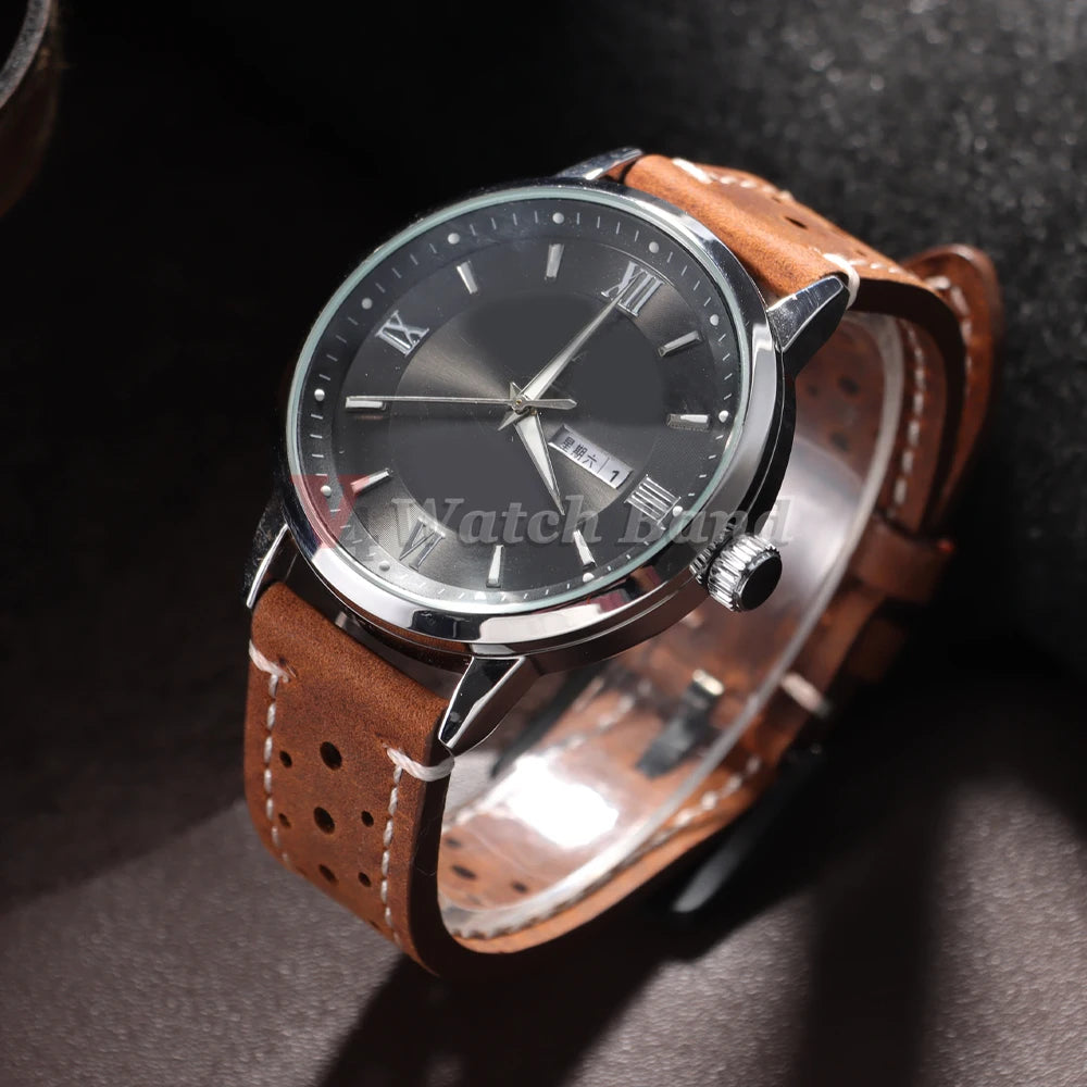 Genuine Cowhide Leather Strap for Samsung Galaxy Watch 8 7 6 5 4 3 Soft Breathable Retro Wristband 18mm 19mm 20mm 21mm 22mm 24mm