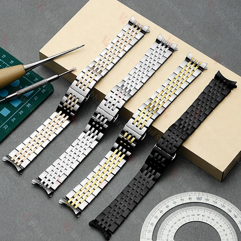 12/14/16/18/19/20/22/24mm Wristband Stainless Steel Strap for Tissot for Citizen for Longines for Seiko Watch Band Accessories